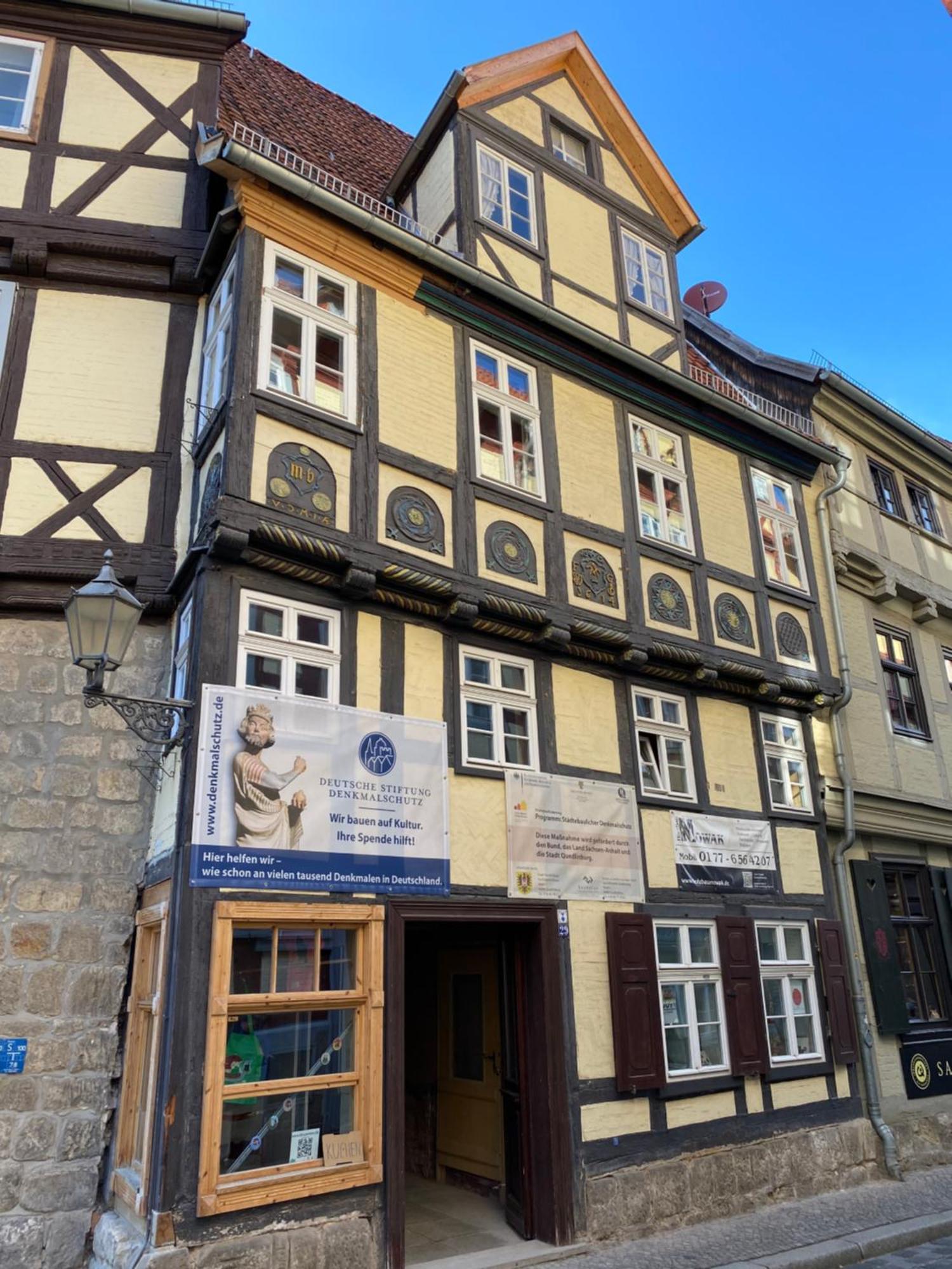 Ferienwohnung Helene Im Einzeldenkmal - Lange Gasse 29 Quedlinburg Exterior foto